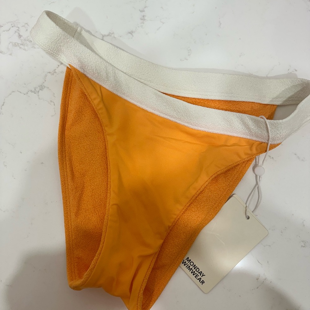 Monday Swimwear Santorini Bottom Clementine Boucle